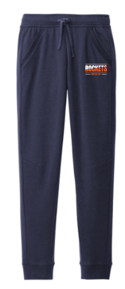 dBoldTees & DTF Transfers Rochester Rockets Wrestling Port & Co Core Fleece Jogger - TS023 Adult Small / Navy