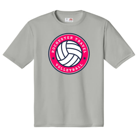 dBoldTees & DTF Transfers Rochester Travel Volleyball Performance T-Shirt - TS033 Youth XS / Gray