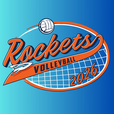 dBoldTees & DTF Transfers Rochester Volleyball 2026 Car Decal - FR017 3" Wide