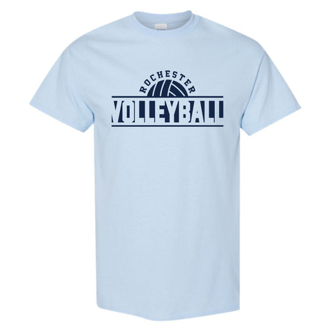 dBoldTees & DTF Transfers Rochester Volleyball Gildan Heavy Cotton T-Shirt - FR017 Youth XS / Light Blue