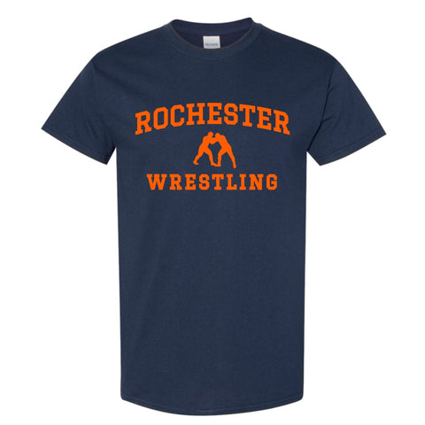 dBoldTees & DTF Transfers Rochester Wrestling Gildan Heavy Cotton T-Shirt - TS031 Youth XS / Navy
