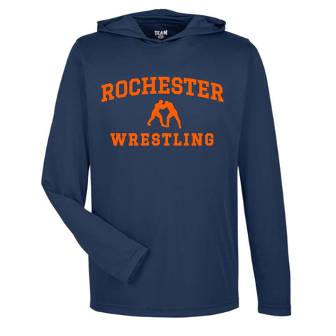 dBoldTees & DTF Transfers Rochester Wrestling Team365 Performance Hooded Long Sleeve - TS031 Youth Small
