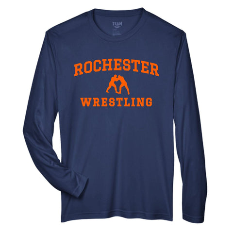 dBoldTees & DTF Transfers Rochester Wrestling Team365 Performance Long Sleeve T-Shirt - TS031 Youth XS