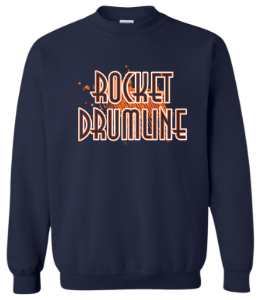 dBoldTees & DTF Transfers Rocket Drumline Crewneck Sweatshirt 18000 - TS018 Youth XS / Navy