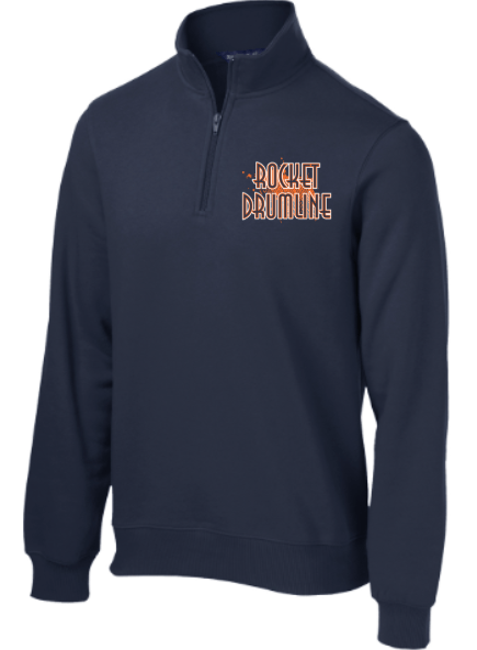 dBoldTees & DTF Transfers Rocket Drumline Fleece 1/4 Zip ST253 - TS018 Adult Small