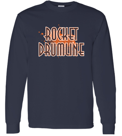 dBoldTees & DTF Transfers Rocket Drumline Long Sleeve T-Shirt 5400 - TS018 Youth XS