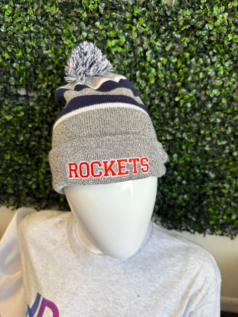 dBoldTees & DTF Transfers Rockets KNIT FOLD OVER POM-POM BEANIE - RR001