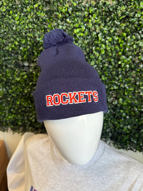 dBoldTees & DTF Transfers Rockets KNIT FOLD OVER POM-POM BEANIE - RR001