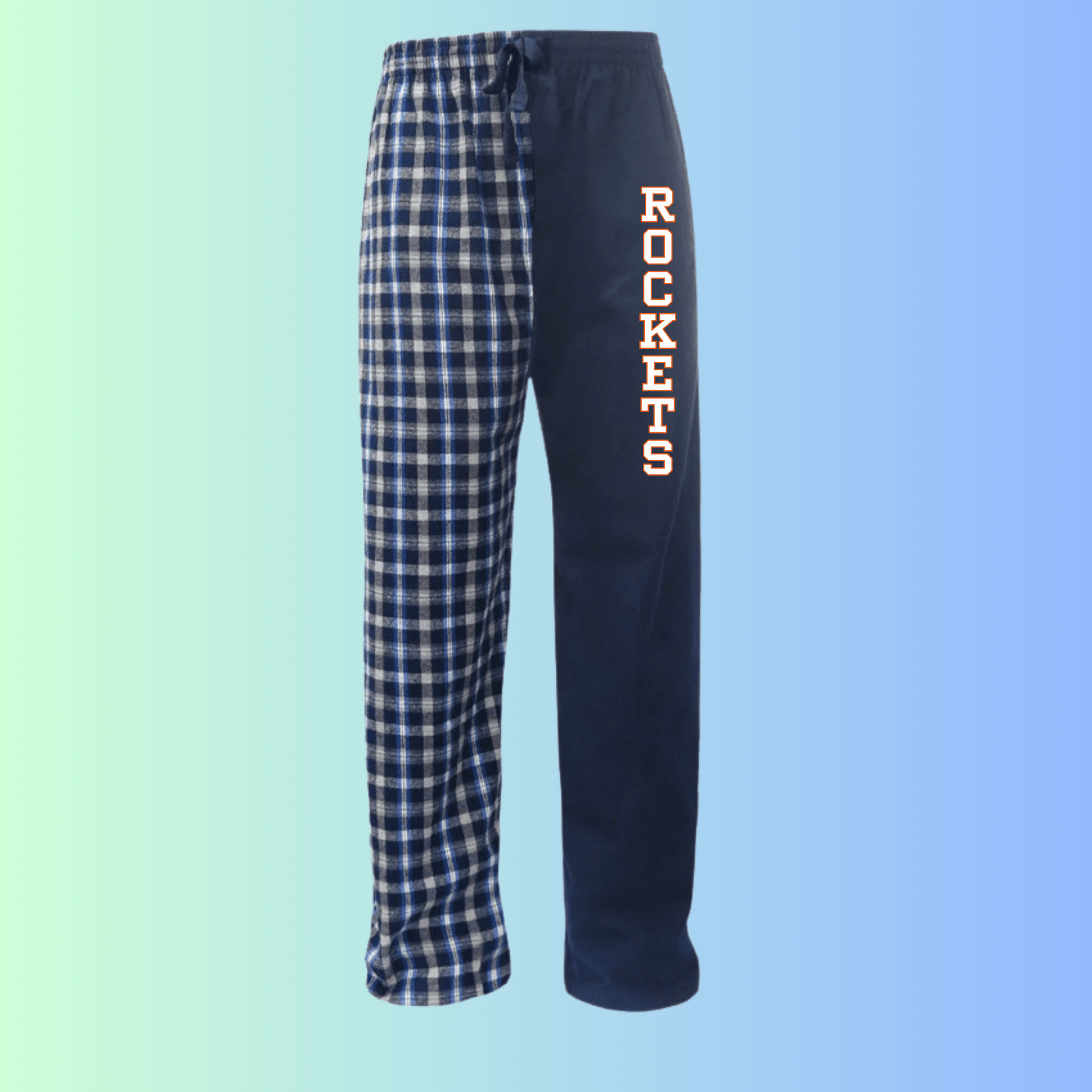dBoldTees & DTF Transfers Rockets Pennant Halftime Flannel Pant FLHH - RR001 Adult Small