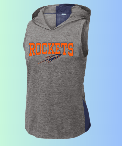 dBoldTees & DTF Transfers Rockets Sport Tek Hooded Tank LST410 - RR001