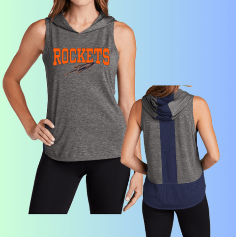 dBoldTees & DTF Transfers Rockets Sport Tek Hooded Tank LST410 - RR001 Adult Small