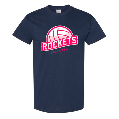 dBoldTees & DTF Transfers Rockets Volleyball Gildan T-Shirt - TS033 Youth XS / Navy