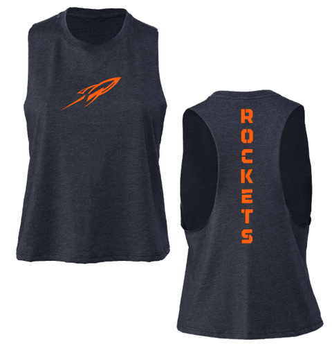 dBoldTees & DTF Transfers Rockets Women's Cropped Tank Top 6682 - RR001 Adult Small