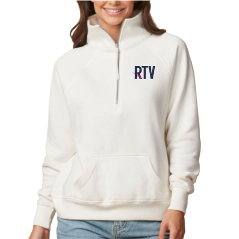 dBoldTees & DTF Transfers RTV Enza Ladies Boxy 1/2 Zip - TS033 Adult Small / Bleached Linen