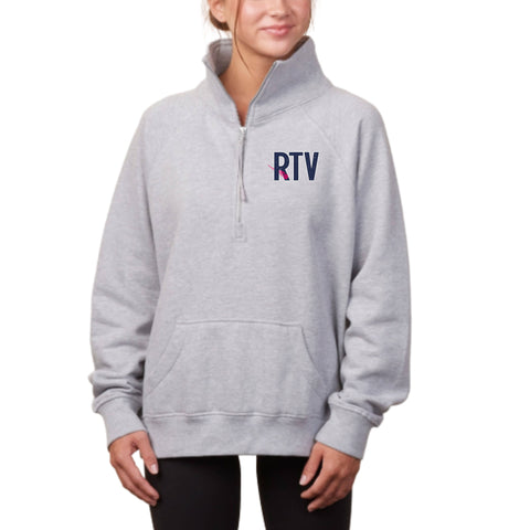 dBoldTees & DTF Transfers RTV Enza Ladies Boxy 1/2 Zip - TS033 Adult Small / Gray