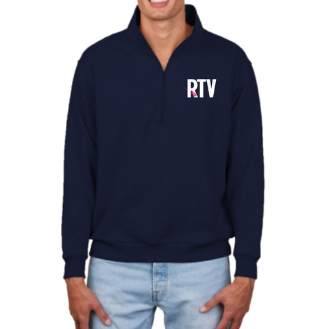 dBoldTees & DTF Transfers RTV Enza Unisex 1/2 Zip - TS033 Adult Small / Navy