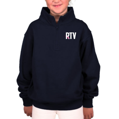 dBoldTees & DTF Transfers RTV Enza Youth 1/4 Zip - TS033 Youth XS / Navy