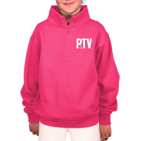 dBoldTees & DTF Transfers RTV Enza Youth 1/4 Zip - TS033 Youth XS / Pink