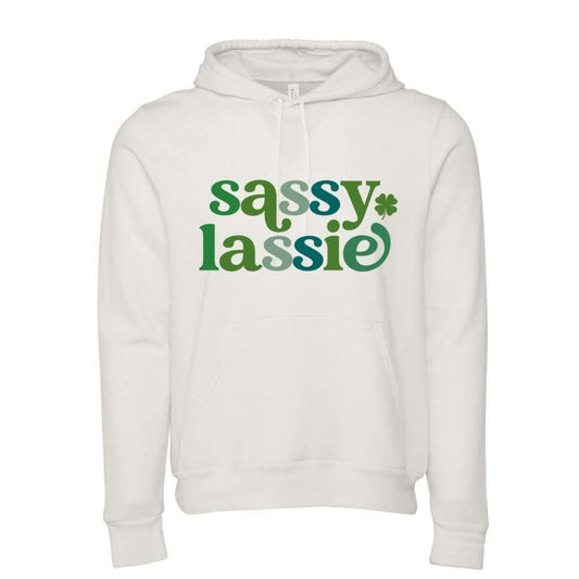 dBoldTees Sassy Lassy Crewneck Sweatshirt - Vintage White