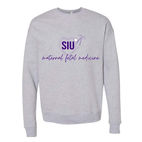 dBoldTees & DTF Transfers SIU Maternal Fetal Medicine stethoscope Crewneck Sweatshirt / XS