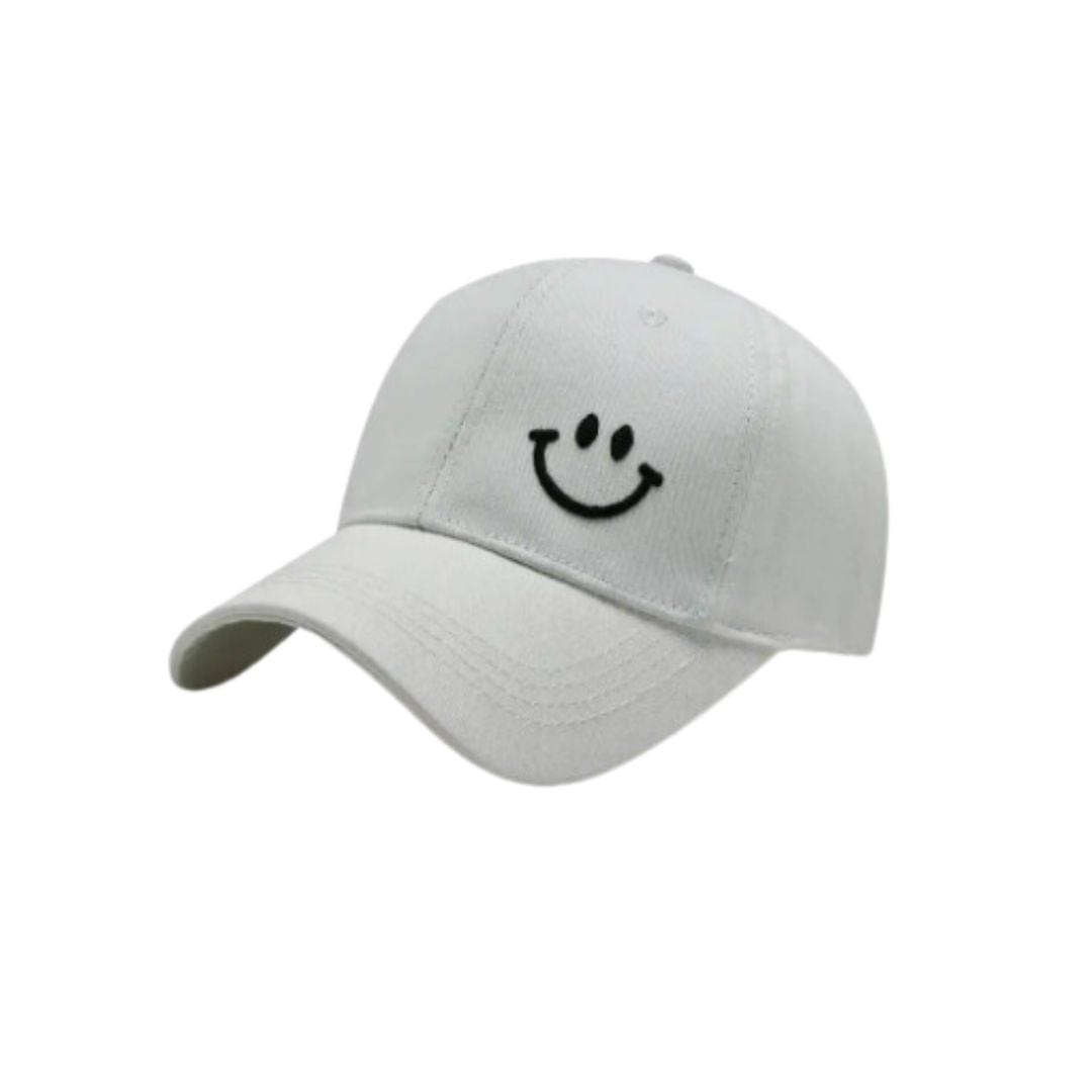dBoldTees Smiley Ball Cap - White