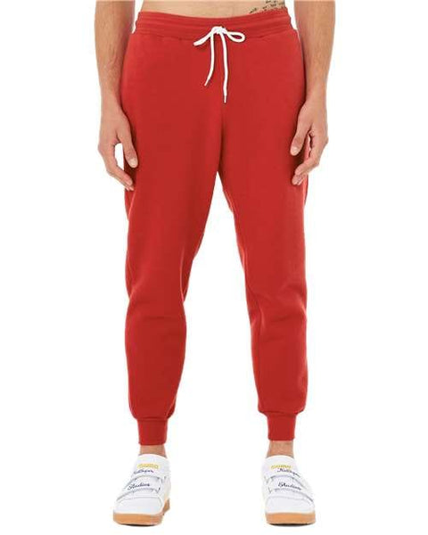 BELLA + CANVAS Sponge Fleece Jogger Sweatpants Red / XS