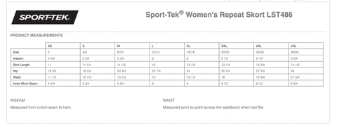 dBoldTees & DTF Transfers Sport-Tek® Women's Repeat Skort Rocket Logo - FR008