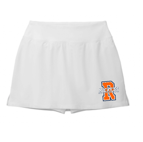 dBoldTees & DTF Transfers Sport-Tek® Women's Repeat Skort Rocket Logo - FR008 Adult Small / White