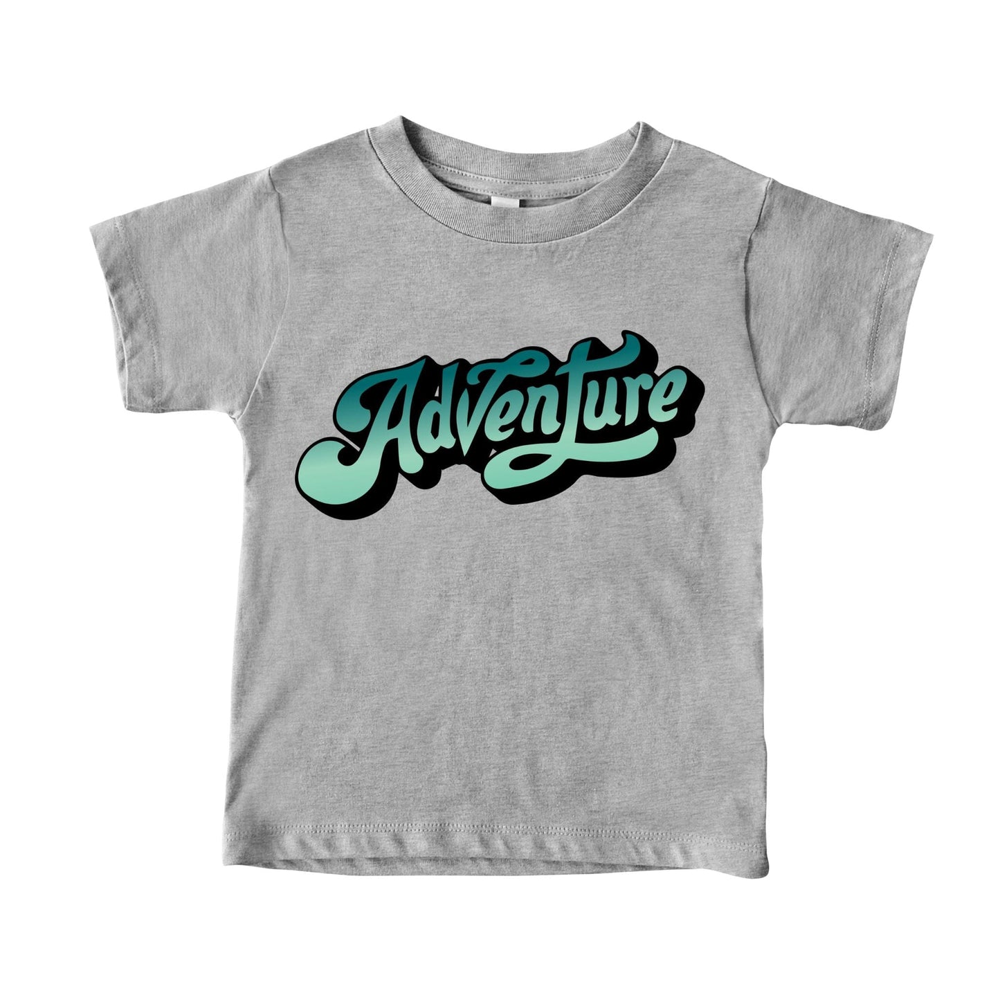 3001 athletic Heather T-Shirt Adventure Kids Graphic Tee