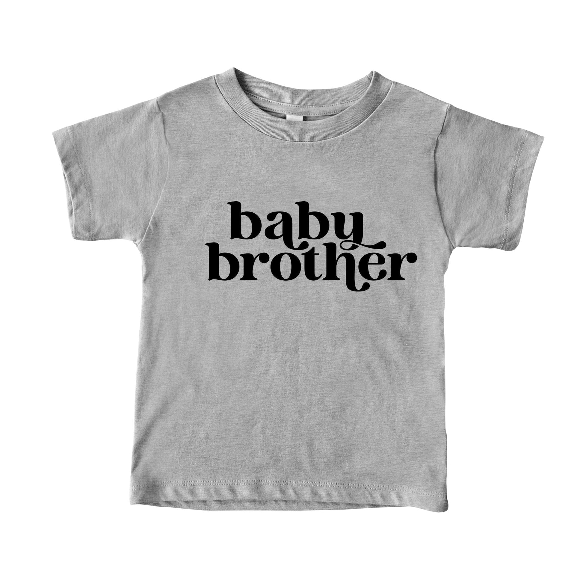 3001 athletic Heather T-Shirt Baby Brother Kids Graphic Tee 2T / Athletic Heather