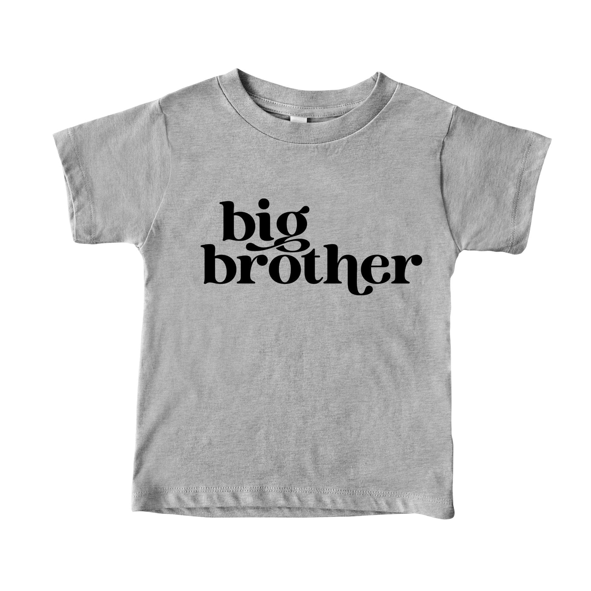 3001 athletic Heather T-Shirt Big Brother Kids Graphic Tee 2T / Athletic Heather