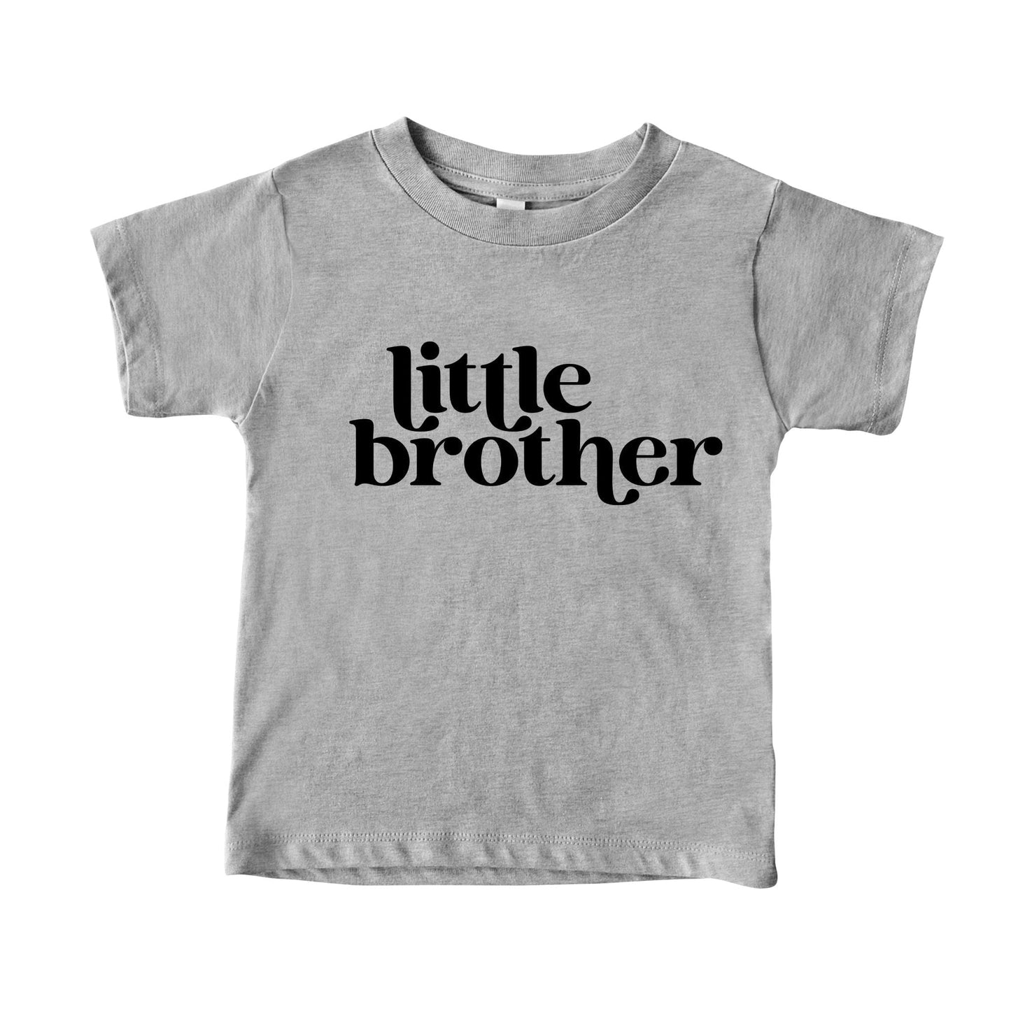 3001 athletic Heather T-Shirt Little Brother Kids Graphic Tee 2T / Athletic Heather