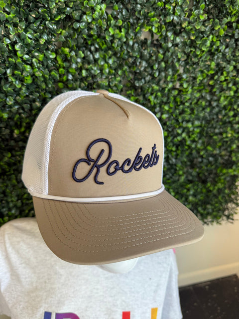 dBoldTees & DTF Transfers Tan Rockets Snapback Hat - RR001