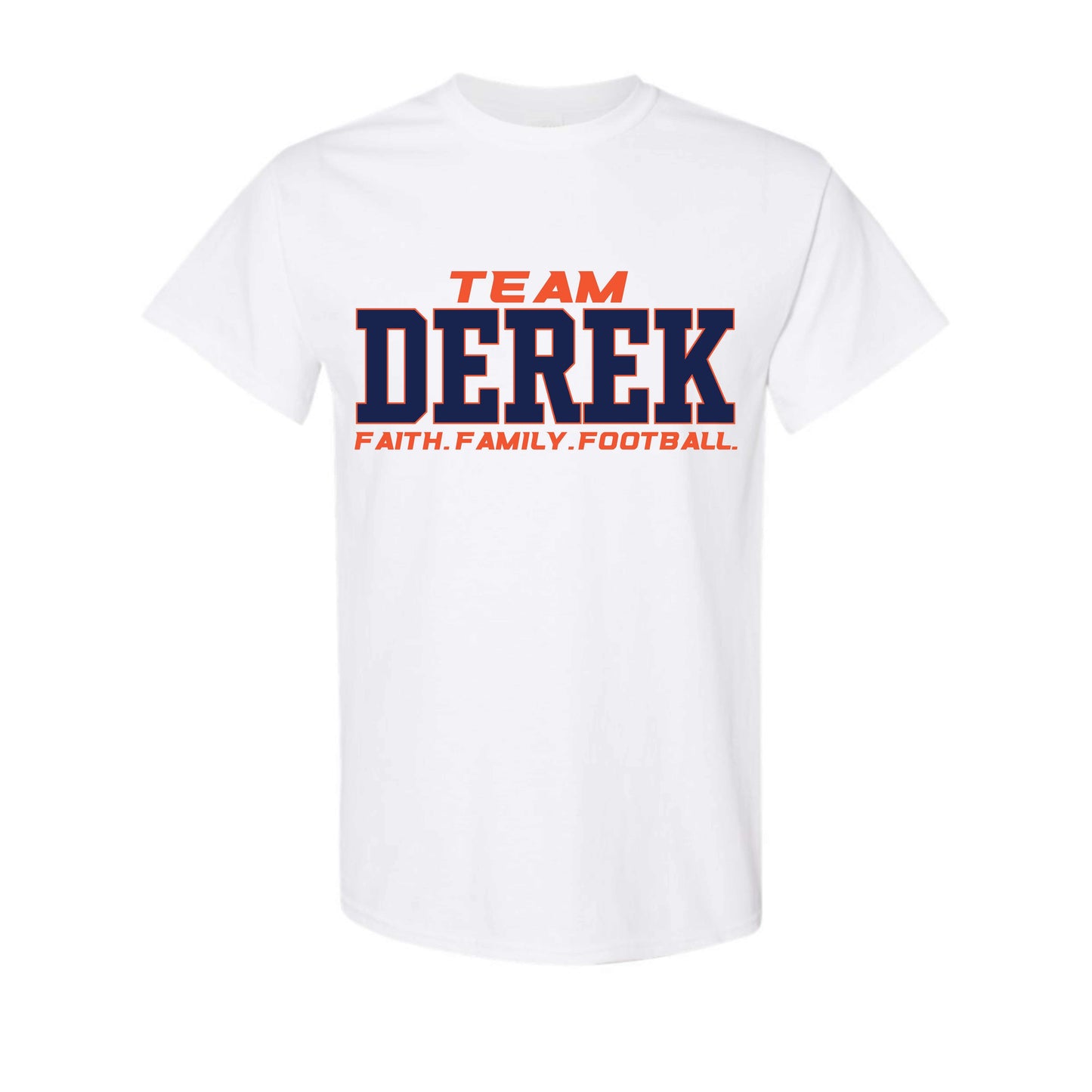 dBoldTees & DTF Transfers Team Derek T-shirt 4T / White