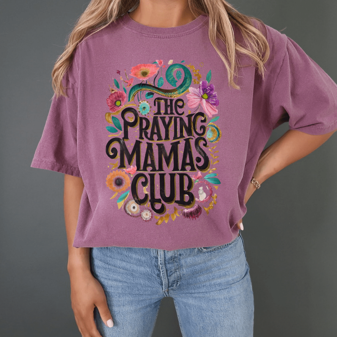 1717 flo blue The Praying Mamas Club - Graphic Tee