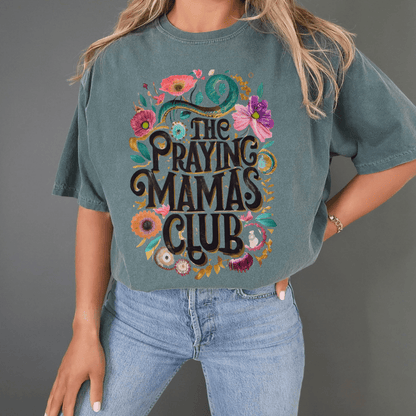 1717 flo blue The Praying Mamas Club - Graphic Tee