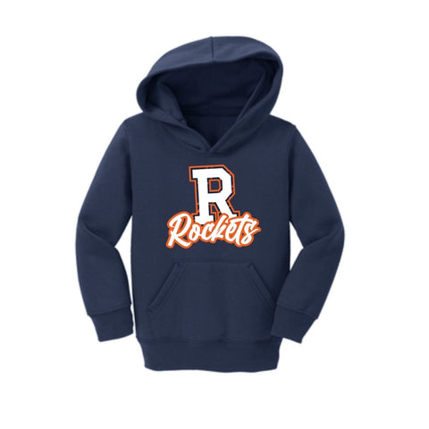 dBoldTees & DTF Transfers Toddler R Rockets PTO Port & Co Hoodie - FR008 2T / Navy
