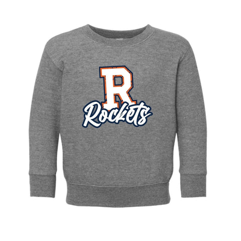 dBoldTees & DTF Transfers Toddler R Rockets PTO Rabbit Skins Crewneck Sweatshirt - FR008 2T / Gray