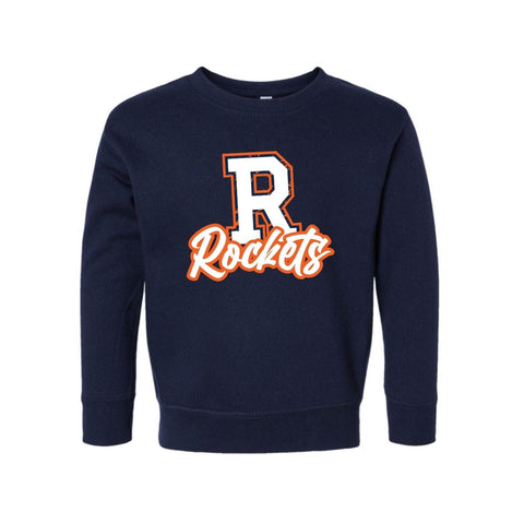 dBoldTees & DTF Transfers Toddler R Rockets PTO Rabbit Skins Crewneck Sweatshirt - FR008 2T / Navy