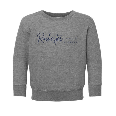 dBoldTees & DTF Transfers Toddler Rochester Line PTO Rabbit Skins Crewneck Sweatshirt - FR008 2T / Gray