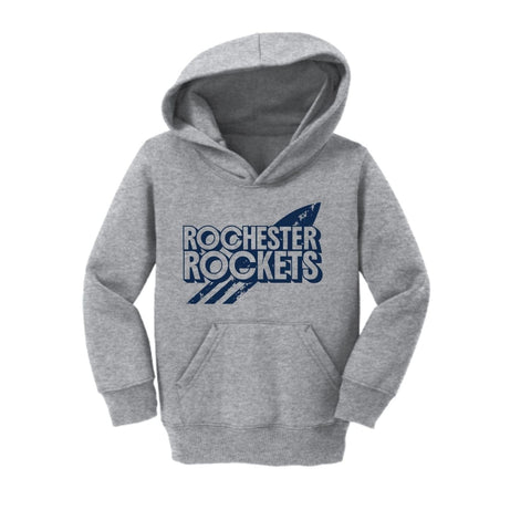 dBoldTees & DTF Transfers Toddler Rochester Rockets PTO Port & Co Hoodie - FR008 2T / Gray