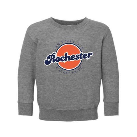 dBoldTees & DTF Transfers Toddler Rocket Pride PTO Rabbit Skins Crewneck Sweatshirt - FR008 2T / Gray