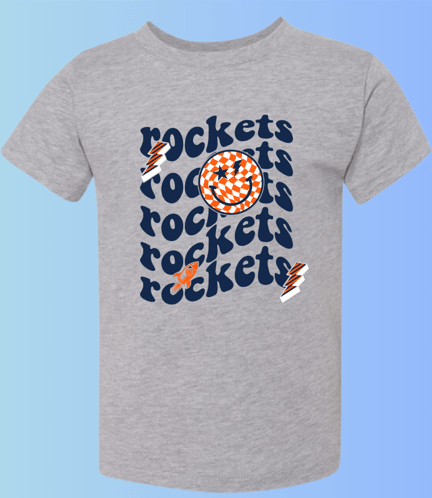 dBoldTees & DTF Transfers Toddler T-Shirt Rochester Rockets Bella + Canvas 3001T DS006 - RR001 2T / Gray