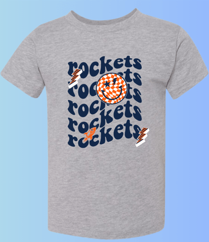 dBoldTees & DTF Transfers Toddler T-Shirt Rochester Rockets Bella + Canvas 3001T DS006 - RR001 2T / Gray