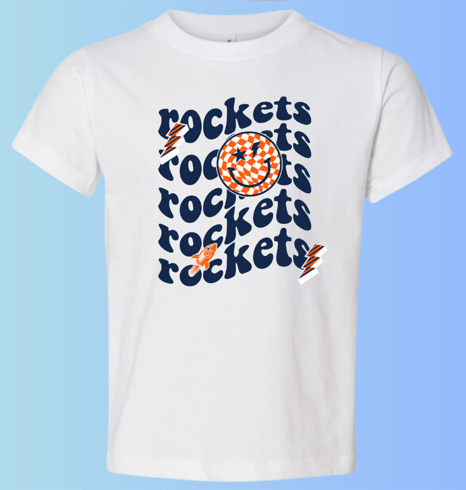 dBoldTees & DTF Transfers Toddler T-Shirt Rochester Rockets Bella + Canvas 3001T DS006 - RR001 2T / White