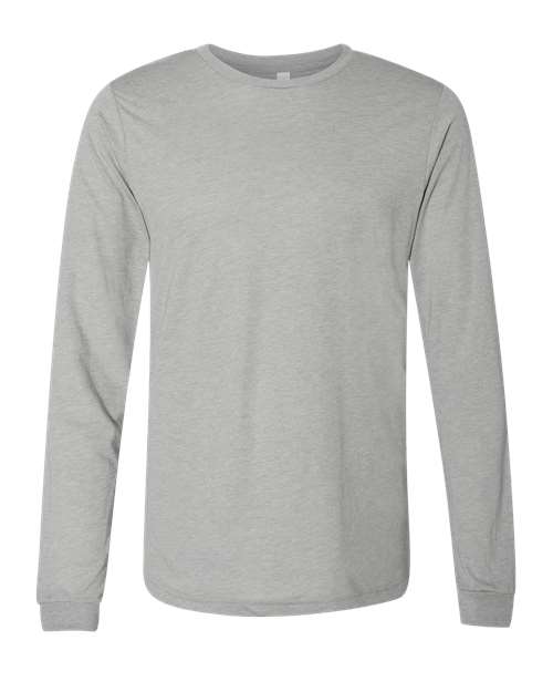 BELLA + CANVAS Triblend Long Sleeve Tee Athletic Grey Triblend / XS