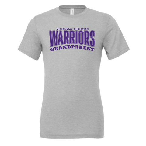 dBoldTees & DTF Transfers Visionway Warriors Grandparent Bella + Canvas T-Shirt  - FR013 Youth XS / Gray
