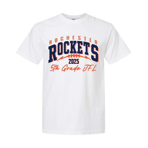 dBoldTees & DTF Transfers White 5th Grade JFL Gildan Heavy Cotton T-Shirt - TS030 Youth XS