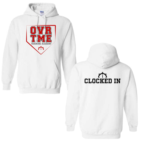 dBoldTees & DTF Transfers White OTA Plate Clocked In Garments - FR019 Youth XS / Gildan Hoodie Sweatshirt