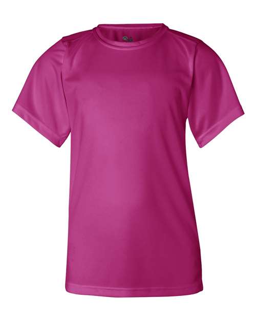 Badger Youth B-Core T-Shirt Hot Pink / XS